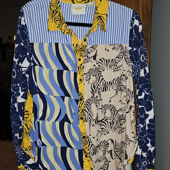 Maeve Multicolor Button Down Shirt - Picture 1 of 1